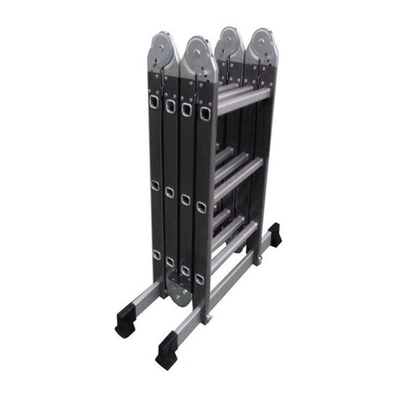 Драбина шарнірна комбінована (метал+алюм.) LC5412B WERK 4*3, вага 12,8кг