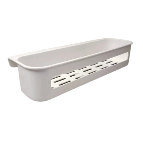 Полиця для ванної кімнати прямокутна біла Алеана