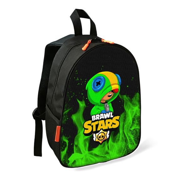 Рюкзак Brawl Stars Леон детский школьный/городской 34х27х13 см для мальчика (02381)