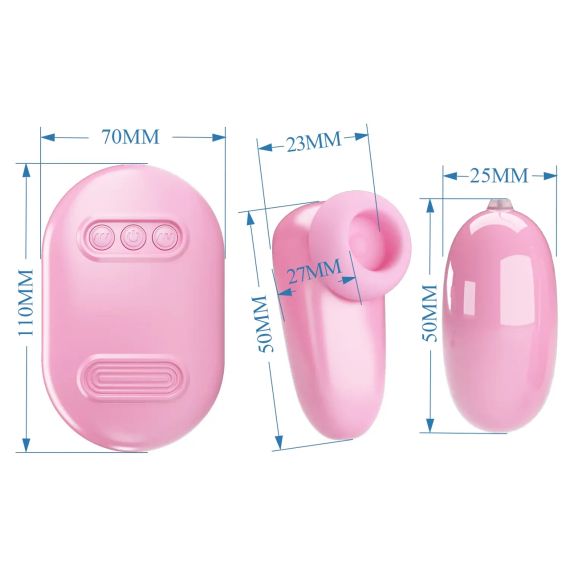 Вакуумний стимулятор із віброяйцем PRETTY LOVE — Magic Box Pink, BI-300055 Sex Aura | Зображення 7