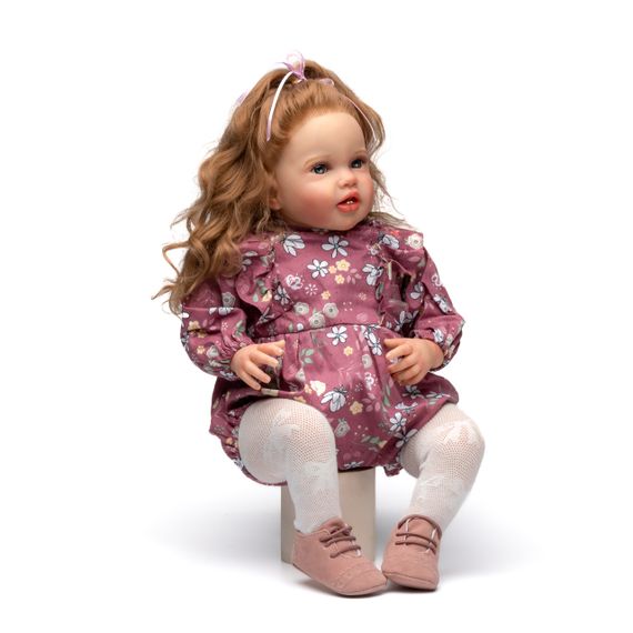 Силіконова Колекційна Лялька Реборн Reborn Дівчинка Катаріна (Вінілова Лялька) Висота 60 см | Зображення 2
