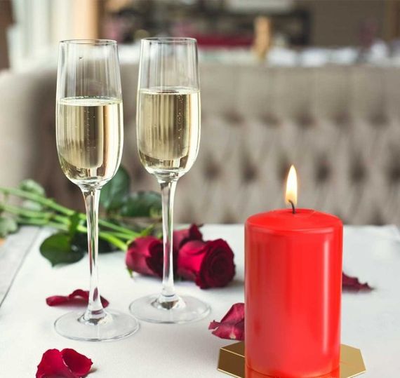 Свічка столова циліндр Bispol AURA Candles sw60/120-030 Червонй | Зображення 3