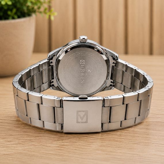 Чоловічий годинник Curren 8425 Silver-Black | Зображення 5