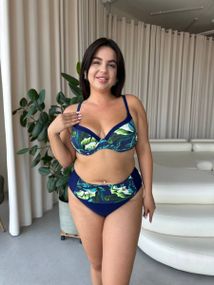 Роздільний купальник PLUS SIZE з високими плавками та сформованими чашками у бюсті