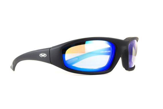 Окуляри фотохромні (захисні) Global Vision KickBack Photochromic (G-Tech™ blue) Anti Fog, фотохромні дзеркальні сині | Зображення 1