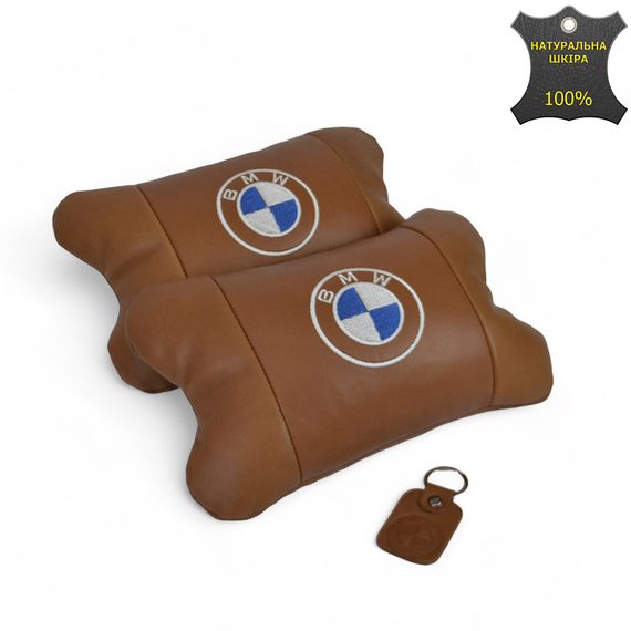 Практичная автомобильная подушка на подголовник BMW, Сувенирные автомобильные подушки XO-46 | Зображення 7