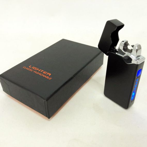 Аккумуляторная зажигалка подарочная 315 | Ветрозащитная зажигалка | Зажигалка BI-893 с зарядкой | Зображення 1