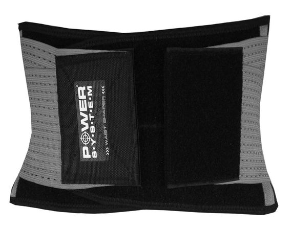 Пояс-корсет  для підтримки спини Power System PS-6031 Waist Shaper Grey S/M | Зображення 1