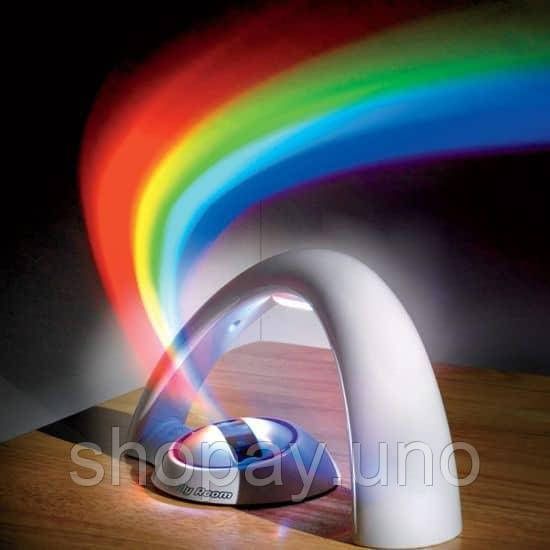 Нічник – проектор Райдуга RGB Lucky Rainbow · Світильник з проекцією веселки