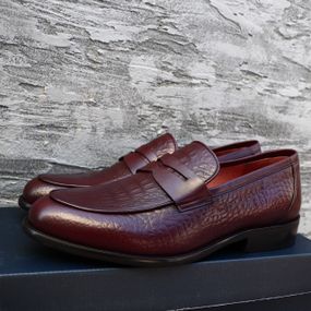 Мужские туфли Лоферы коричневые 41 размер