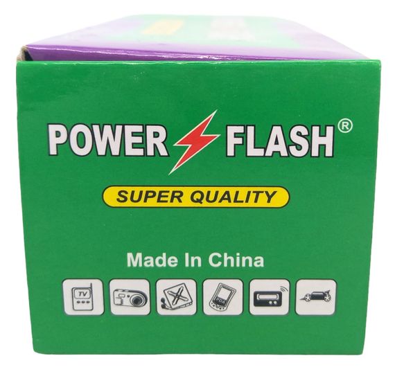 Батарейки сольові пальчикові великі АА R6 UM3 Power Flash упаковка набір 40 штук | Зображення 3