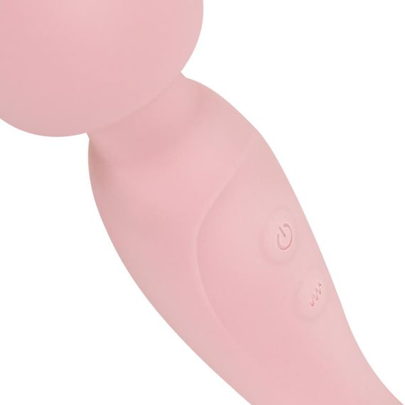 Вібромасажер Good Vibes Only - SIMI Double-Sided Wand Vibrator Soft Silicone - Pink | Зображення 5
