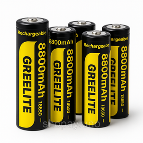 Акумулятор (1шт) 18650 Greelite 4.2V 9.6Wh Li-ion батарейка для ліхтарика ZA-13