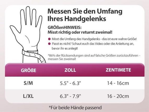 Бандаж пов’язка фіксуюча для зап’ястя L/XL з отвором для великого пальця, при болі, тендініті, артриті, розтягненнях | Зображення 5