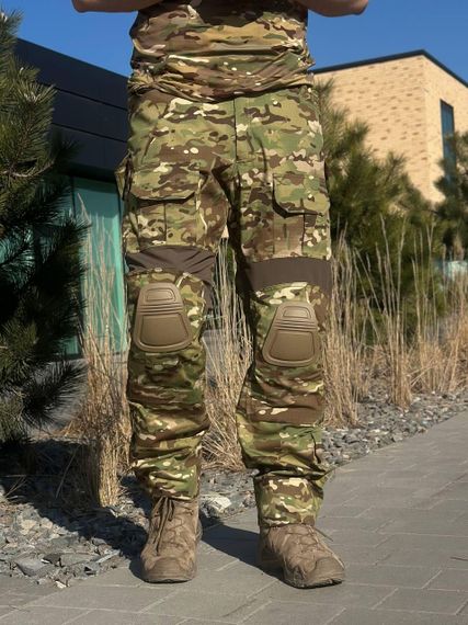Тактичні Штани G3 з Наколінниками мультикам Military MTP