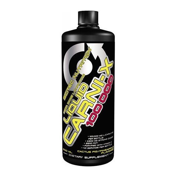 Жироспалювач для спорту Scitec Nutrition Liquid Carni-X 100 000 500 ml /40 servings/ Cactus Fig Pineapple
