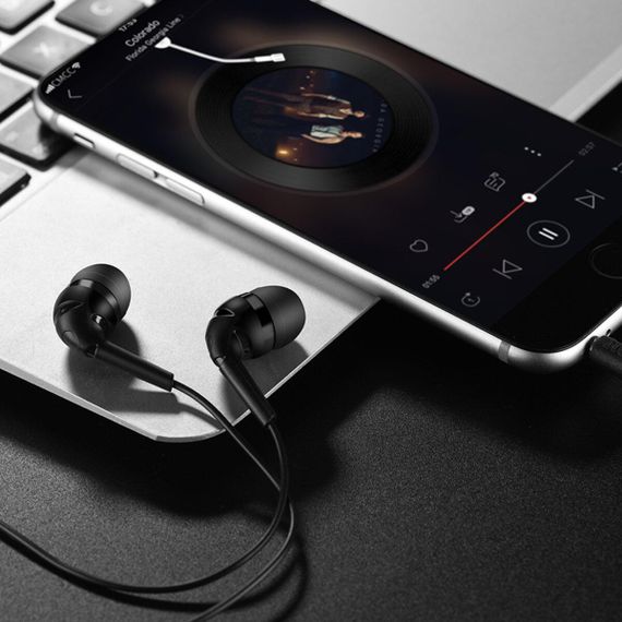 Навушники HOCO M40 Prosody universal earphones with microphone Black | Зображення 5