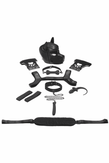 Набор BDSM щенка Master Series Luxury Pup Arsenal Set Черный