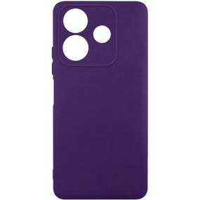 Чохол TPU GETMAN Liquid Silk Full Camera для Xiaomi Redmi Note 14 5G Темно фіолетовий / Dark Purple