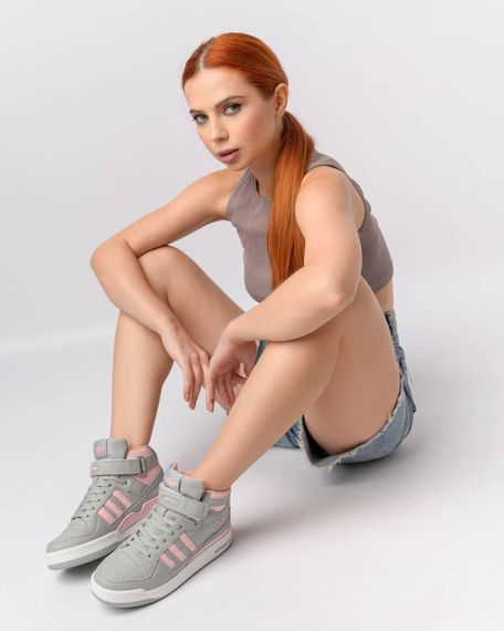 Жіночі кросіки A-as Forum 84 Mid Grey Pink W , В'єтнам , весна / літо / осінь 37 | Зображення 5