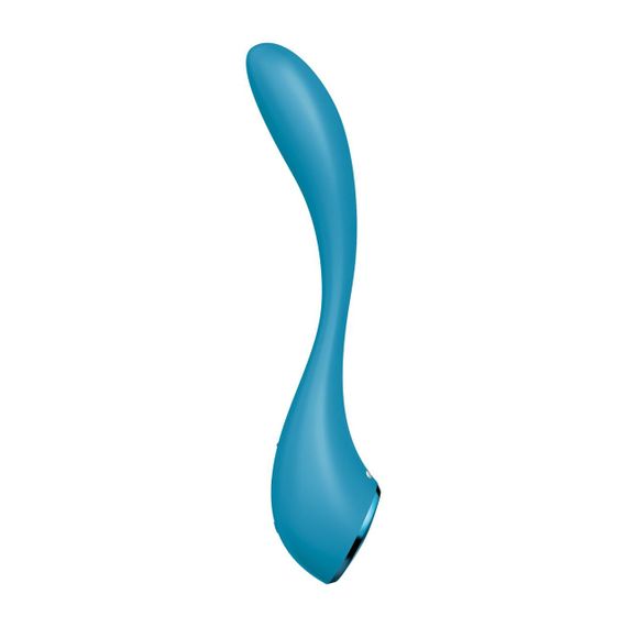Універсальний вібратор Satisfyer G-Spot Flex 5+ Petrol для стимуляції G-точки та клітора, 12 режимів, водостійкий, додаток Satisfy | Зображення 3