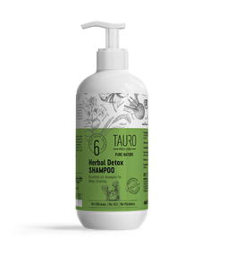 Шампунь для глибокого очищення шерсті собак та котів Tauro Pro Line Pure Nature Herbal Detox, 400 ml