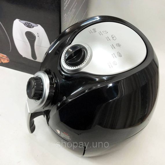 Аерофритниця Мультипіч Аерогриль Domotec MS-3220 1300Вт 4.5л Безмасляна з Таймером Black | Зображення 8