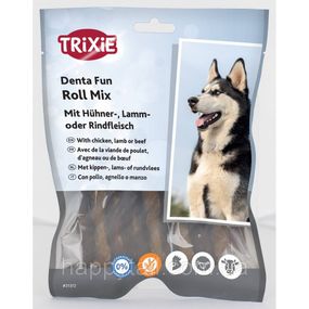 Ласощі Trixie Denta Fun Roll Mix with chicken, lamb or beef для собак Паличка для чищення зубів з куркою, ягням або яловичин
