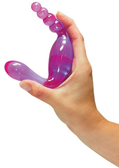 Фаллоимитатор двухсторонний Galaxia Lavender sexstyle | Зображення 2