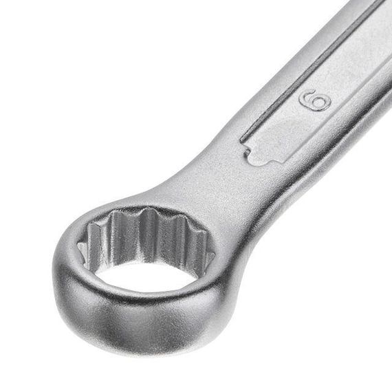 Ключ комбінований 9 мм, STORM, Cr-V, покриття сатин-хром INTERTOOL XT-1009 | Зображення 2