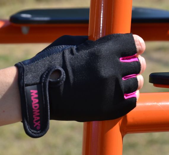 Рукавички для фітнесу MadMax MFG-251 Rainbow Pink XS | Зображення 8