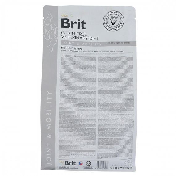 Корм сухий Brit Grain Free VetDiet Dog Mobility для собак для здоров_я суглобів з оселедцем лососем горохом та гречкою 2 кг | Зображення 5