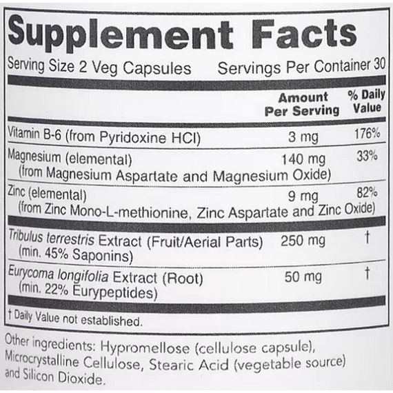 Комплекс для профілактики репродуктивної функції у чоловіків Protocol for Life Balance Virility For Men 60 Veg Caps | Зображення 1