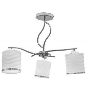 Люстра потолочная в спальню E27 60W CH+WH (LK-590C/3)