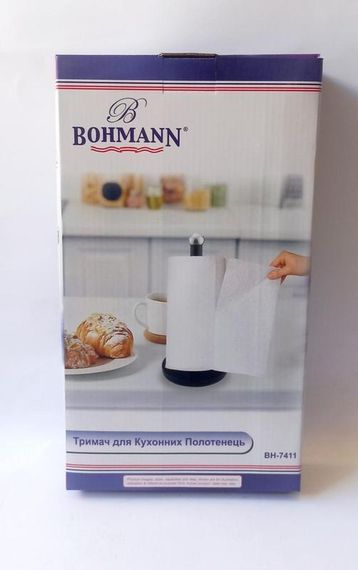 Держатель для бумажных полотенец Bohmann BH-7411 настольный металлический хромированный | Зображення 4