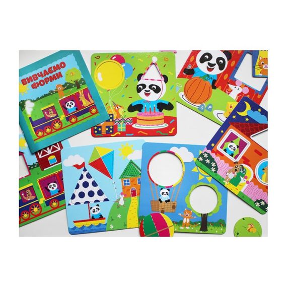 Навчальні пазли Вивчаємо форми.IQ-club для малюків 13203007, 6 карт у наборі | Зображення 3