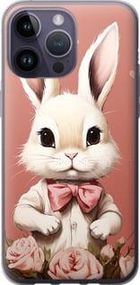 Чохол на iPhone 14 Pro Max Зайчик із силікону FCh_005596