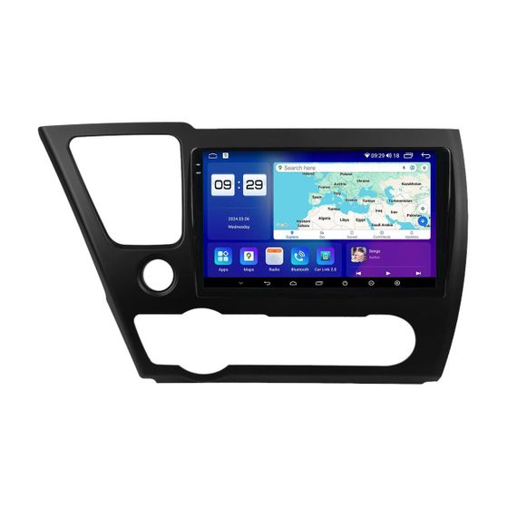 Штатна магнітола серії Mekede M200S 2K під Honda Civic 9 Middle East 2013-2016 (W1) 9 дюймів