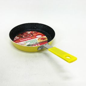 Сковорода Con Brio CB-1614 с антипригарным покрытием Eco Granite mini 16 см. IB-485 Цвет: желтый