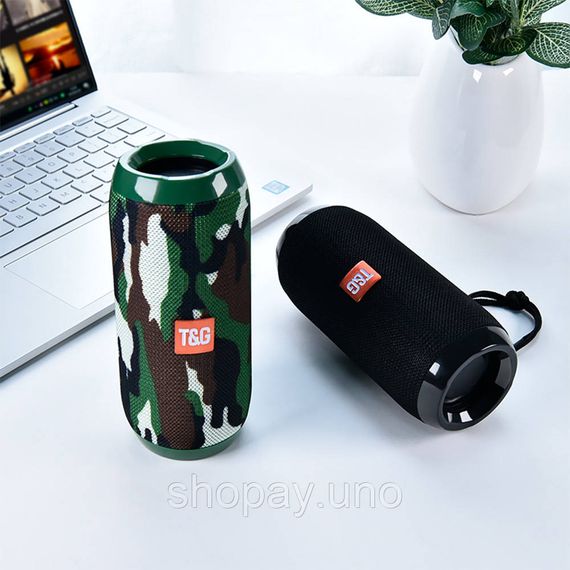Портативна стереоколонка Bluetooth T&G TG117 для відпочинку ∙ Бездротова водостійка Bluetooth-колонка TG-117 для дому | Зображення 3