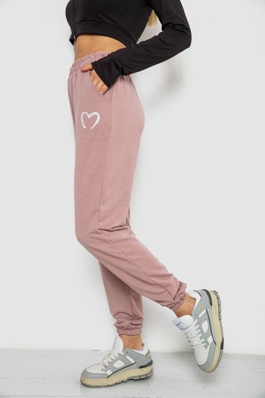 Спортивные штаны женские  -уценка, цвет пудровый, 238R324-U-4 | Зображення 2