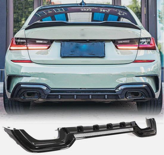 Дифузор заднього бампера V2 (для M-Sport 2018-2022, Карбон) для BMW 3 серія G20/21 2018- рр | Зображення 5