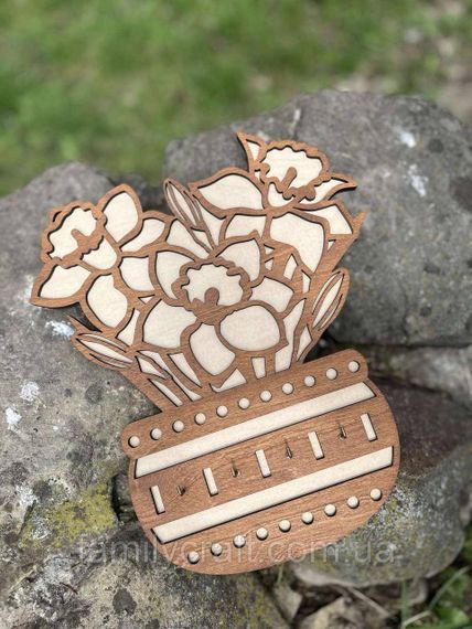 Настенная ключница из дерева Деревянный органайзер для ключей Держатель для хранения Персонализация | Зображення 6