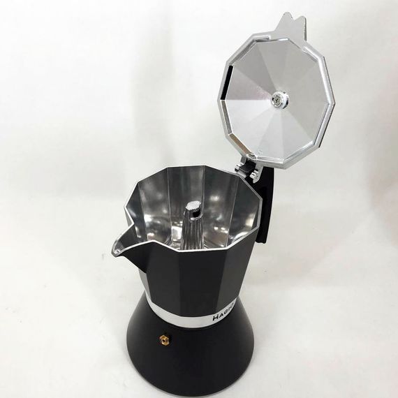 Гейзерная кофеварка Magio MG-1006 450 мл, гейзер для кофе, Кофеварка эспрессо для плиты | Зображення 7