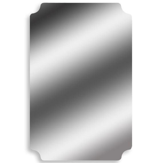 Дзеркальна наліпка (акрил) 3D 27*42cm*2mm Silver (S) SW-00001520 | Зображення 3