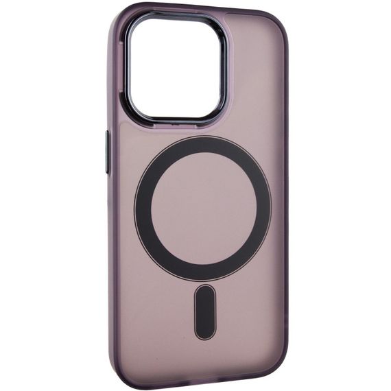 Чехол TPU+PC Lily with MagSafe для Apple iPhone 12 Pro Max (6.7") Dark Purple | Зображення 2