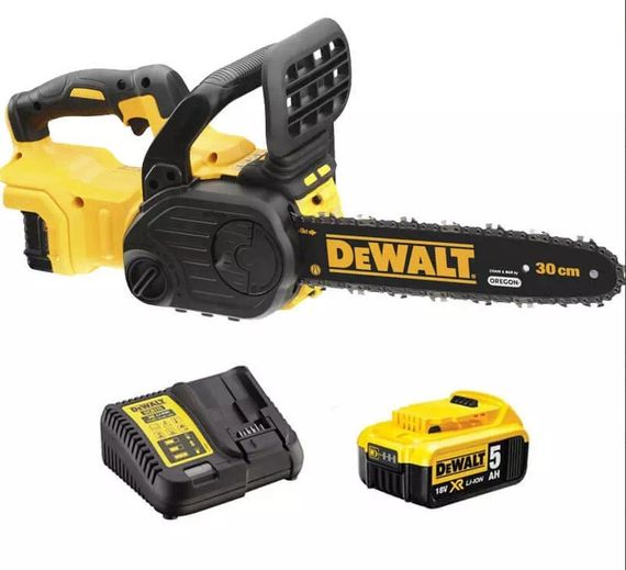 Акумуляторна ланцюгова пилка DeWalt з АКБ та ЗП DCM565P1 | Зображення 4