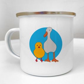 Чашка металева Camper Duck and Chicken 250 мл (KRM_DR010)