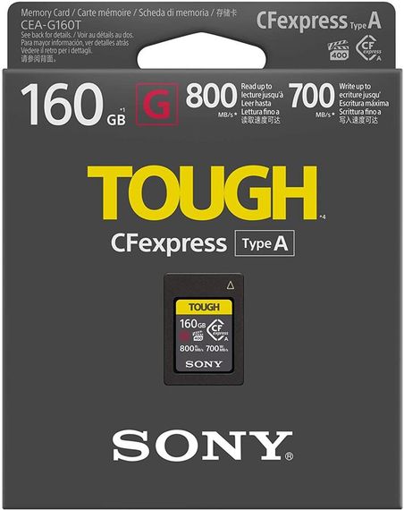 Карта памяти Sony CFexpress Type A 160GB R800/W700MB/s Tough (CEAG160T.SYM)