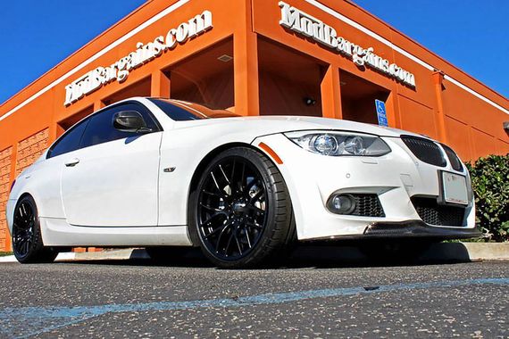 Накладка на передній бампер Lip RK-Style (для E92/E93 2010-2012 M-Sport, Карбон) для BMW 3 серія E-90/91/92/93 рр | Зображення 3